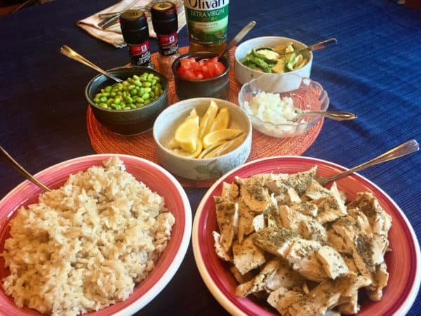 Lemon Herb Chicken and Rice Bowls - juggling with julia