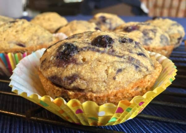 Whole Grain Blueberry Corn Muffins - Juggling with Julia