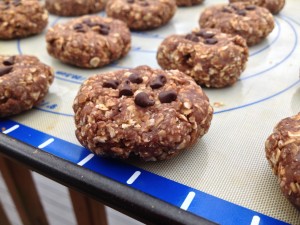 No-Bake High Energy Chocolate Peanut Butter Cookies -- Juggling With Julia