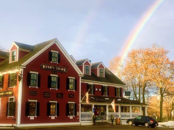 Hometown rainbows over North Reading - Juggling with Julia