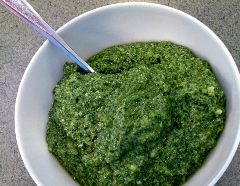 Spinach Walnut Pesto -- Juggling With Julia