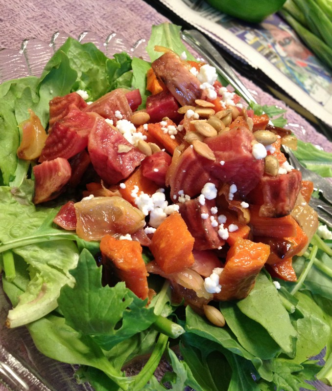 Roasted Beet and Carrot Salad -- Juggling With Julia