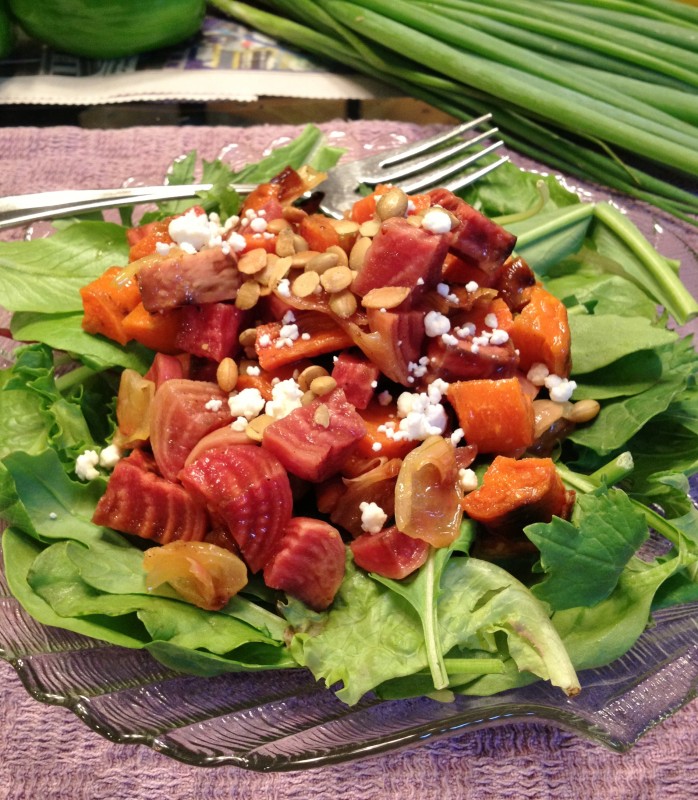 Roasted Beet and Carrot Salad -- Juggling With Julia