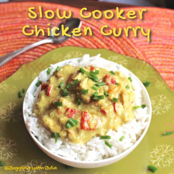 Slow Cooker Chicken Curry - juggling with julia