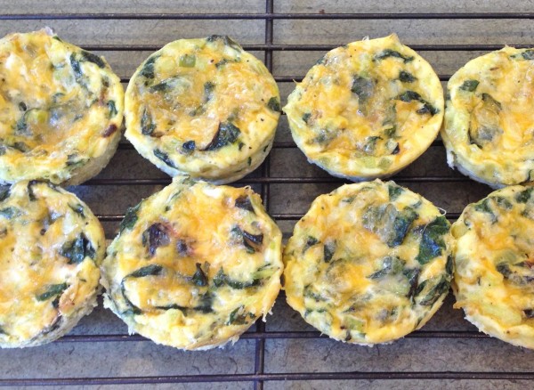 Egg Muffins with Swiss Chard and Leeks -- Juggling With Julia