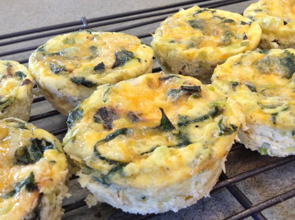 Egg Muffins with Swiss Chard and Leeks -- Juggling With Julia