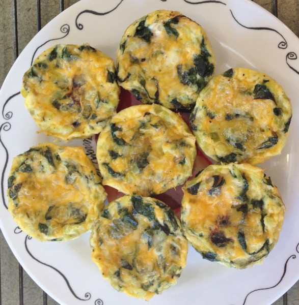 Egg Muffins with Swiss Chard and Leeks -- Juggling With Julia