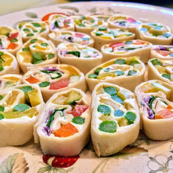 Rainbow Veggie Pinwheels -- Juggling with Julia