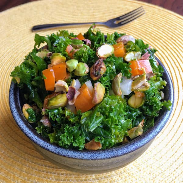 Lemony Massaged Kale Salad - juggling with julia