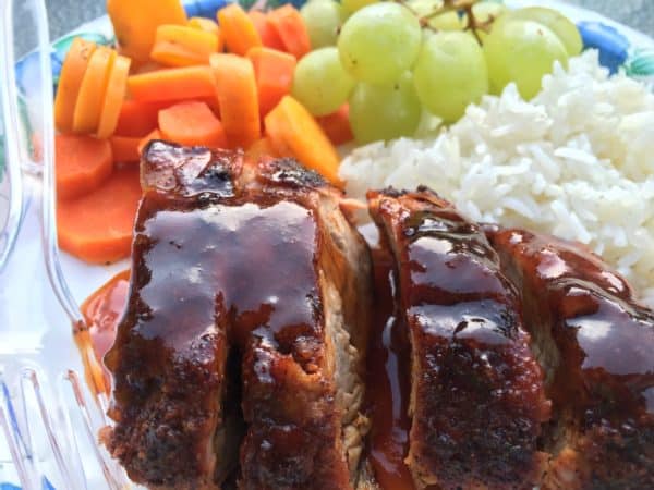 Grilled Pork Tenderloin with Apricot Ginger Glaze - juggling with julia