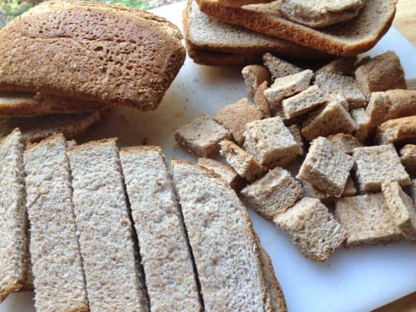 Napa Caesar Salad with Homemade Whole Wheat Croutons -- Juggling With Julia