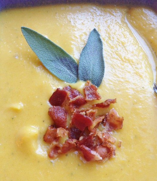 Roasted Butternut Squash Soup with Sage -- Juggling With Julia