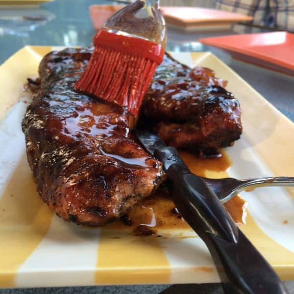 Grilled Pork Tenderloing with Apricot Ginger Glaze - juggling with julia