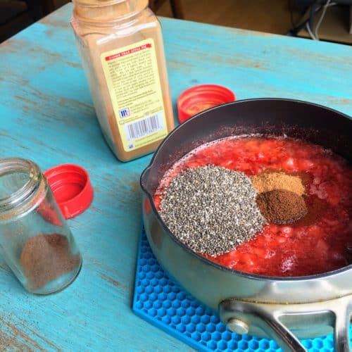 Spiced Strawberry Chia Jam - Juggling with Julia