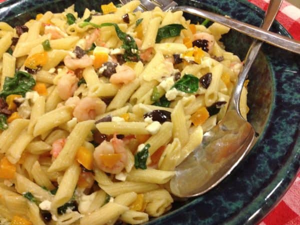 Mediterranean Shrimp and Pasta - Juggling With Julia