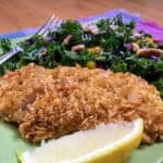 healthy oven fried haddock - juggling with julia