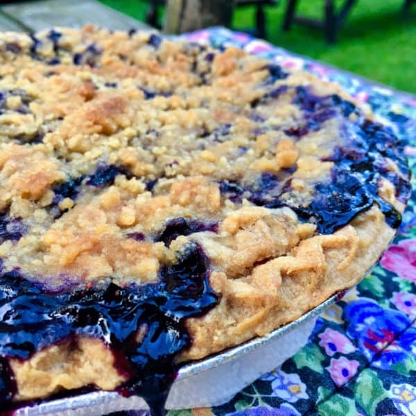 Blueberry Crumble Pie - Juggling with Julia