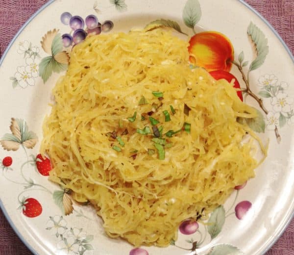 Savory Spaghetti Squash with Basil and Parmesan -- Juggling With Julia