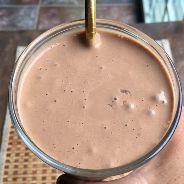 Chocolate Peanut Butter Smoothie - juggling with julia