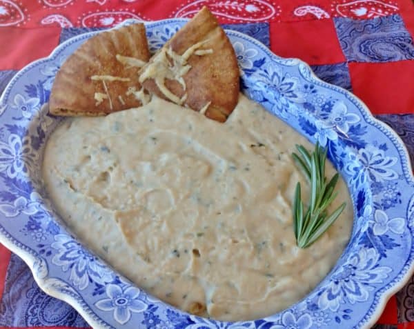 Rosemary and Garlic White Bean Dip -- Juggling With Julia