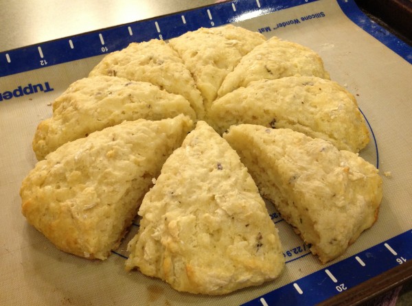 Basil Cheddar Scones -- Juggling With Julia