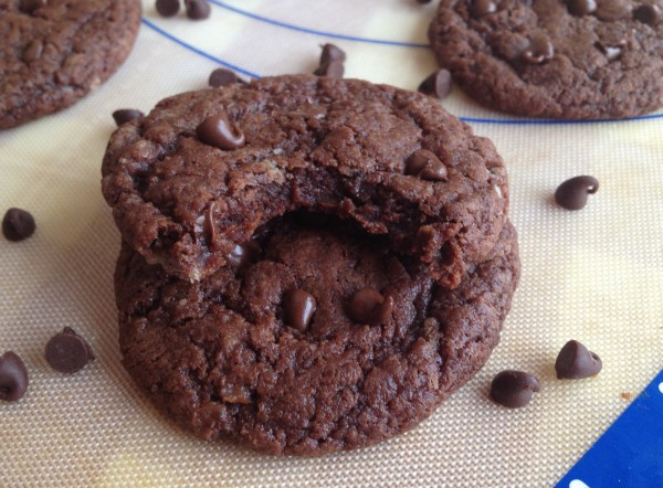 Chewy Double Chocolate Cookies for RD Day - Juggling with Julia