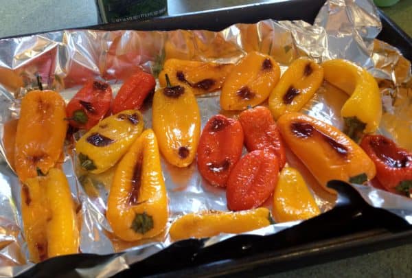 Roasted Mini Sweet Peppers with Chive -- Juggling With Julia