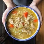 Homestyle Chicken Rice Soup - juggling with julia