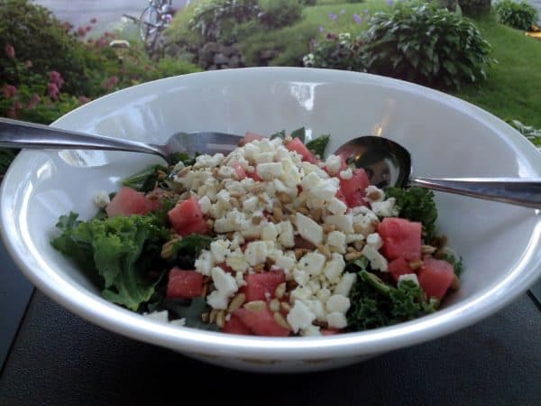 Kale Watermelon Salad with Feta -- Juggling With Julia