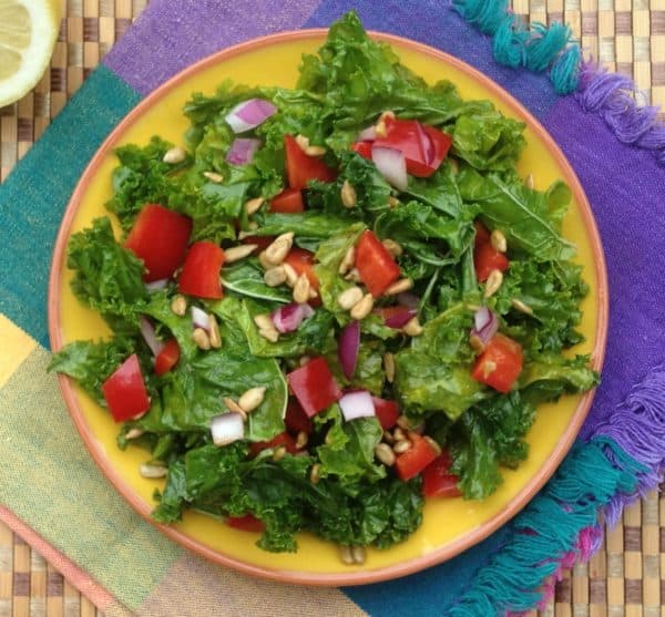 Massaged Kale Salad - Juggling With Julia