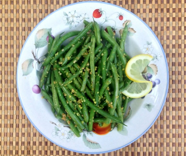 Lemon Garlic Green Beans -- Juggling With Julia