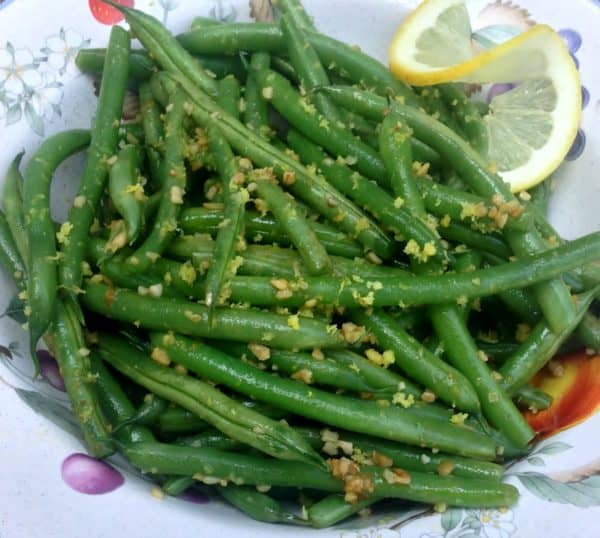 Lemon Garlic Green Beans -- Juggling With Julia