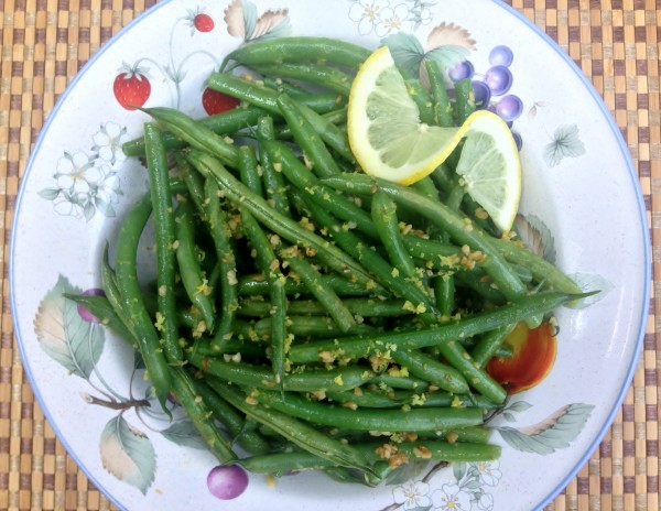 Lemon Garlic Green Beans -- Juggling With Julia