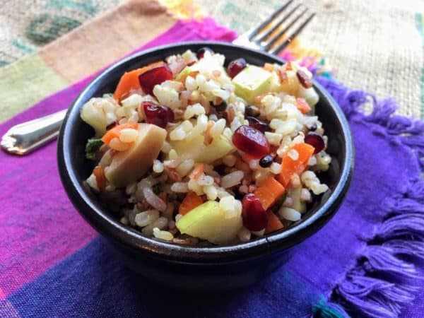 Apple Pomegranate Grain Salad - Juggling with Julia