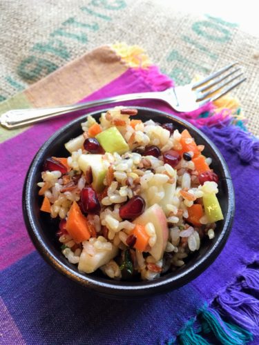 Apple Pomegranate Grain Salad - Juggling with Julia