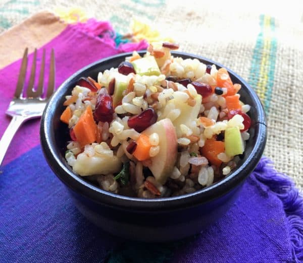 Apple Pomegranate Grain Salad - Juggling with Julia