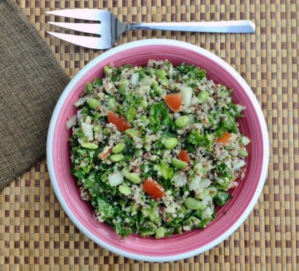 Quinoa Kale Salad with Edamame -- Juggling With Julia