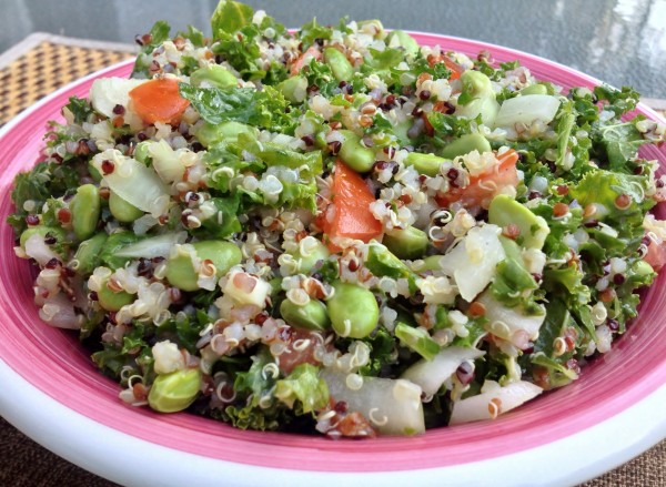 Quinoa Kale Salad with Edamame -- Juggling With Julia