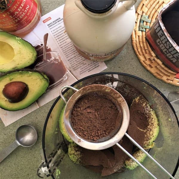 Dark Chocolate Avocado Mousse - juggling with julia