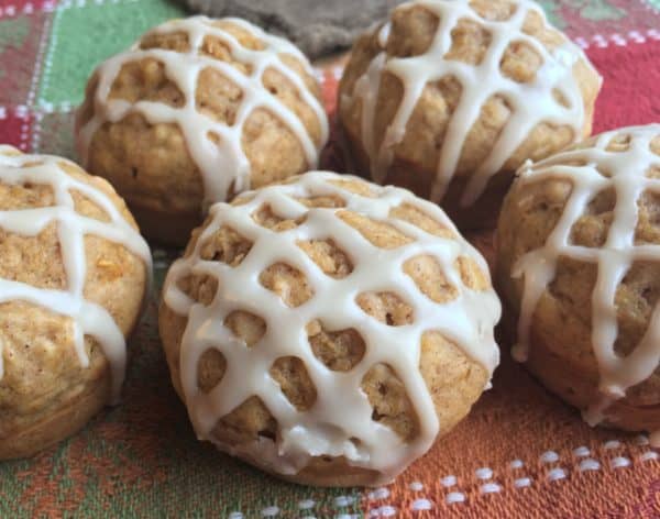 Butternut Squash Muffins with Maple Drizzle - Juggling with Julia