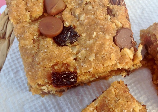 Chewy Peanut Butter Oatmeal Bars -- Juggling With Julia