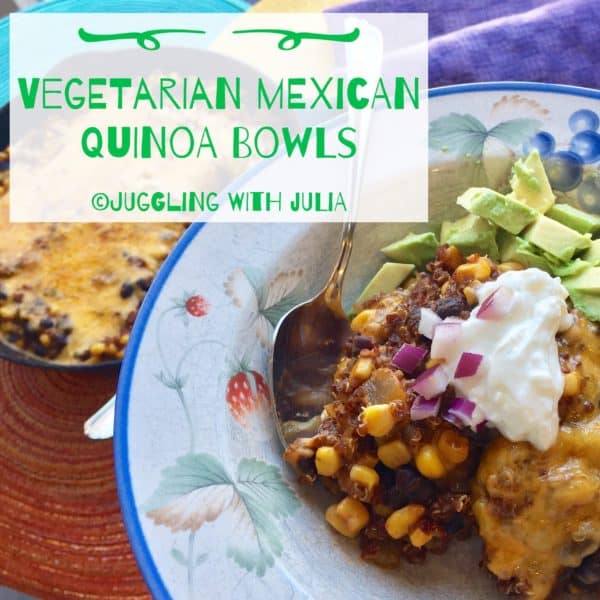 Vegetarian Mexican Quinoa Bowls