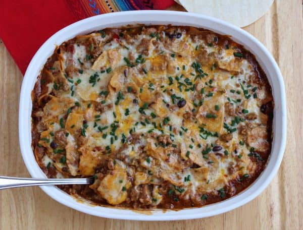 Mexican Tortilla Casserole - Juggling With Julia