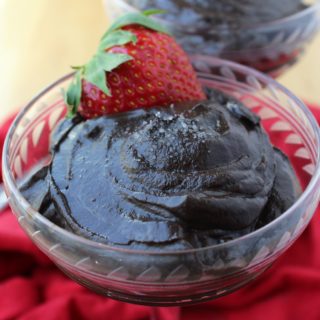 Dark Chocolate Avocado Mousse - juggling with julia