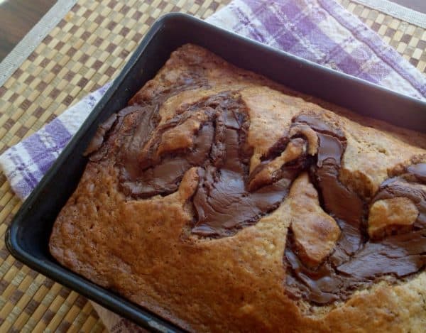 Coconut Banana Bread with Nutella Swirl - Juggling With Julia