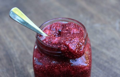 Spiced Strawberry Chia Jam - Juggling with Julia
