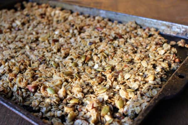 Sweet and Salty Maple Chai Granola - Juggling with Julia