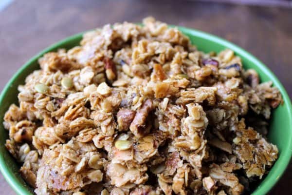 Sweet and Salty Maple Chai Granola - Juggling with Julia