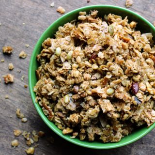 Sweet and Salty Maple Chai Granola - Juggling with Julia