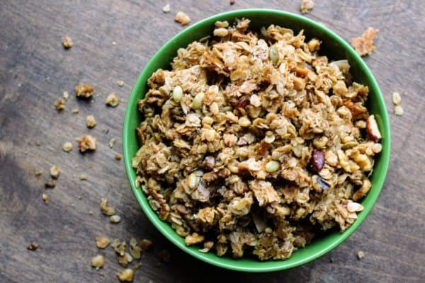 Sweet and Salty Maple Chai Granola - Juggling with Julia
